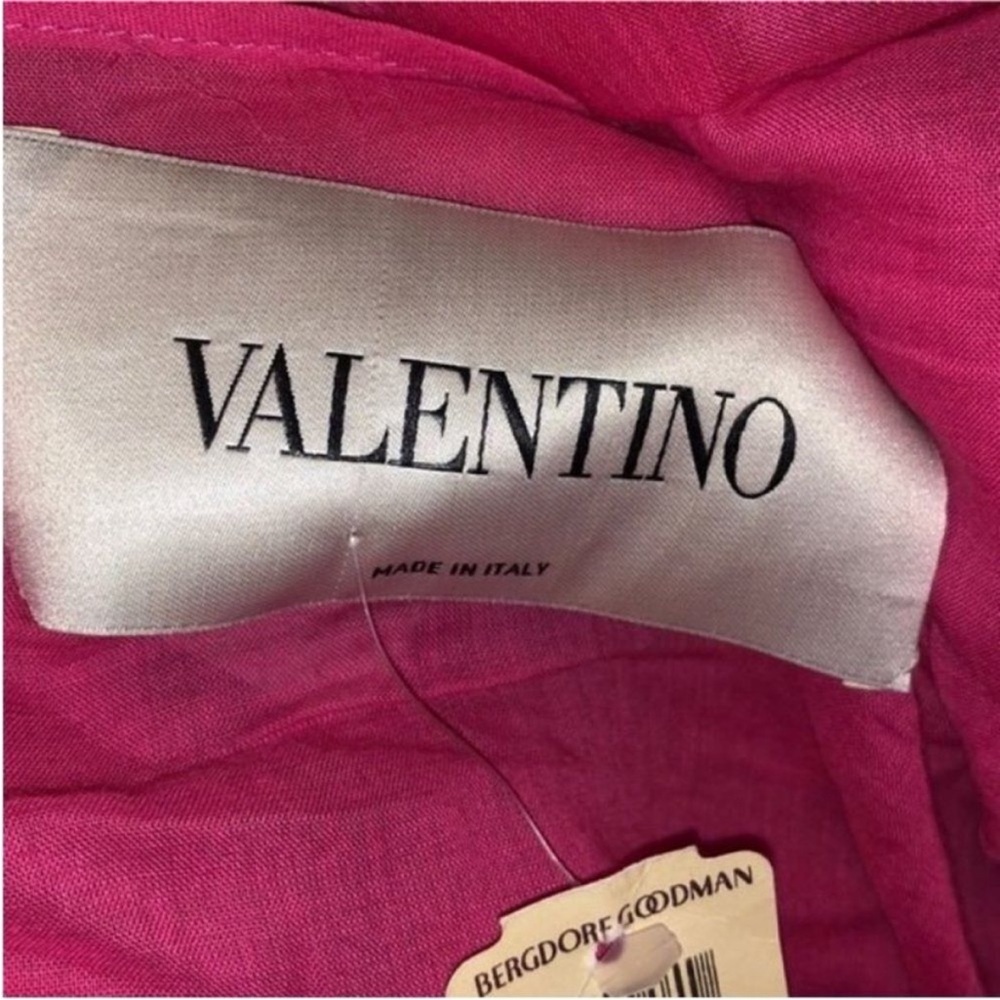 Valentino NWT Pink woman’s Voulant-Hem Guipure Dress size 10 - Picture 12 of 16